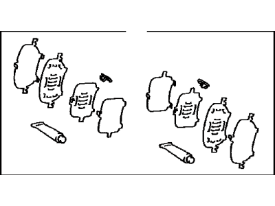 Toyota 04945-02050 Shim Kit,  Anti Squeal,  Front