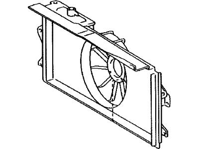 Toyota 16711-0D071 Shroud Sub-Assy,  Fan