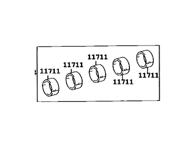 Toyota 11704-22011 Bearing Set,  Crankshaft