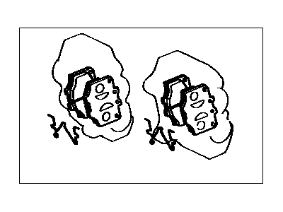 Toyota 04491-60030 Pad Kit, Disc Brake, Front