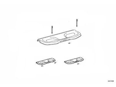 Toyota 64330-0D240-C0 Panel Assembly, Package Tray Trim