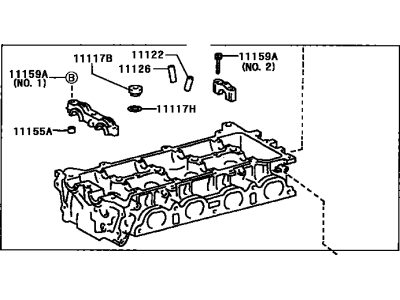 Toyota 11101-09270 Head Sub-Assy,  Cylinder