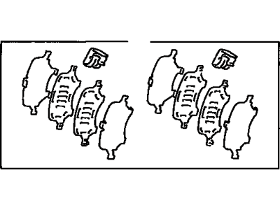 Toyota 04945-02020 Shim Kit,  Anti Squeal,  Front