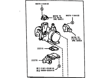 Toyota 22210-22090 Body Assy,  Throttle