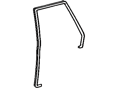 Toyota 62332-23010-02 Weatherstrip, Rear Door Opening Trim, LH