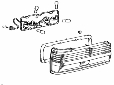 Toyota 81560-80237 Lamp Assy,  Rear Combination,  LH