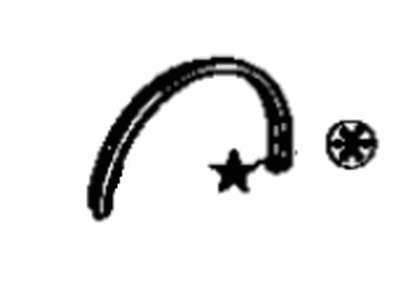 Toyota 75873-29075 Molding, Passenger Side Toyota 75873-29075 Molding, Passenger Side