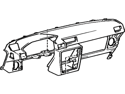 Toyota 55401-22230-12 Safety Pad Sub-Assy,  Instrument Panel,  Upper