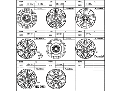 Toyota 42611-02G20 Wheel,  Disc