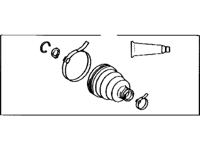 Toyota 04438-52030 Boot Kit,  Front Drive Shaft Inboard Joint,  LH