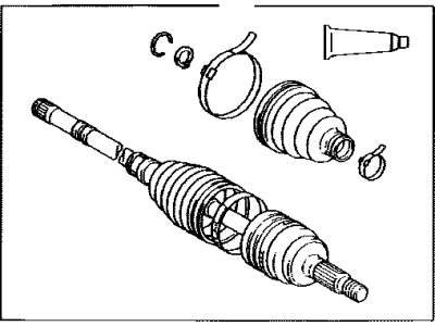 Toyota 43470-59045 Shaft Assembly, Front Drive Outboard Joint, Left