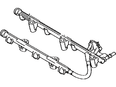 Toyota 23870-0P010 Pipe Sub-Assy,  Fuel Delivery