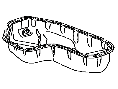 Toyota 12102-25010 Pan Sub-Assy,  Oil,  NO.2