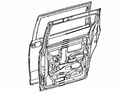 Toyota 67004-08111 Door Sub-Assembly, Slide, Driver Side Toyota 67004-08111 Door Sub-Assembly, Slide, Driver Side