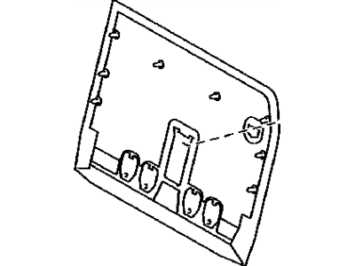 Toyota 71758-08022-C2 Cover,  Rear Seat Back Board,  LH