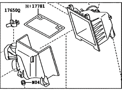 Toyota 17711-0P023 Case Sub-Assy,  Air Cleaner