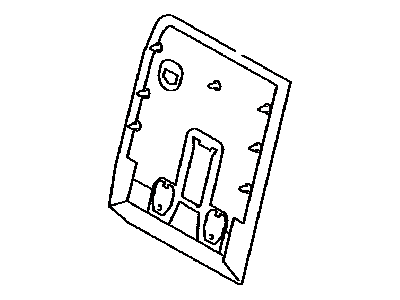 Toyota 71757-08013-B9 Cover,  Rear Seat Back Board,  RH