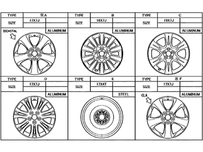 Toyota 42611-08150 Wheel,  Disc