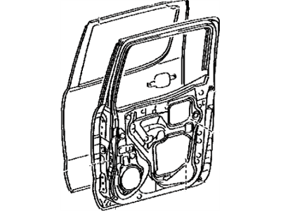 Toyota 67003-04060 Panel Sub-Assembly, Rear D