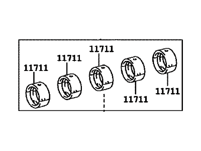 Toyota 11704-75032 Bearing Set, Crankshaft