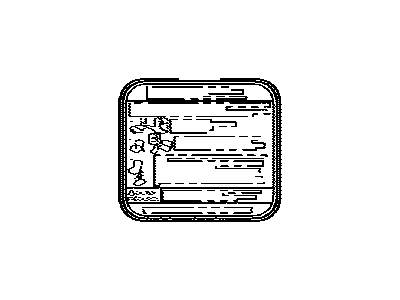 Toyota 74543-04011 Label,  Rear Seat Caution