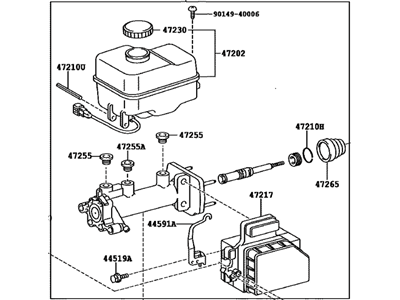 Toyota 47201-04160 Cylinder Sub-Assy,  Brake Master