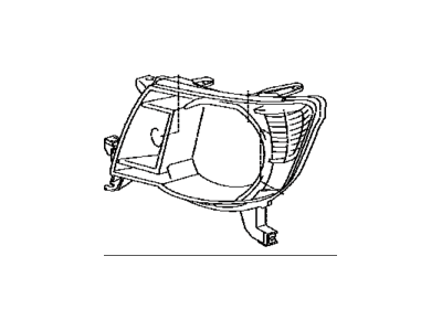 Toyota 81170-04160 Driver Side Headlight Assembly