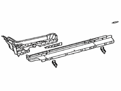 Toyota 57402-04082 Member Sub-Assy,  Floor Side,  Inner LH