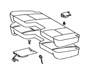 Toyota 71001-04690-B0 Cushion Assy,  NO.1 Seat