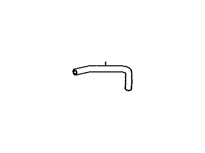 Toyota 16264-0P050 Hose,  Water By-Pass,  NO.2