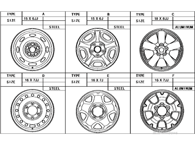 Toyota 42611-04270 Wheel,  Disc