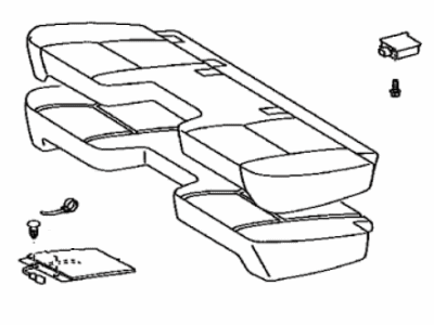 Toyota 71002-04090-B0 Cushion Assembly Seat