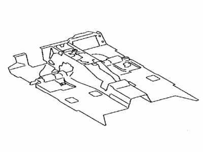 Toyota 58511-04031 Mat,  Floor,  Front