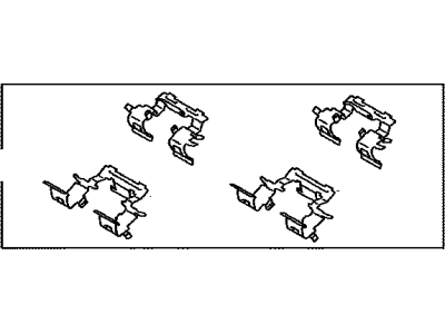 Toyota 04947-04040 Fitting Kit,  Disc Brake,  Front