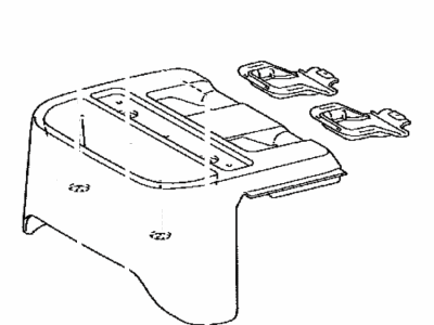 Toyota 58912-04030-C0 Box,  Rear Console,  Lower