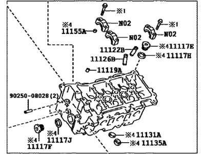 Toyota 11102-39315 Head,  Cylinder,  LH