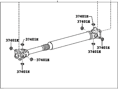 Toyota 37100-04272 Propelle Shaft Assembly W/Center Bearing