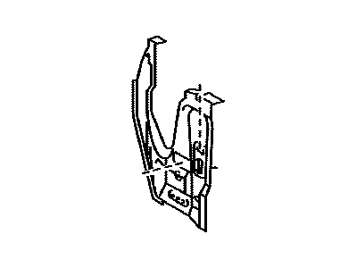 Toyota 53211-04060 Support,  Radiator,  RH