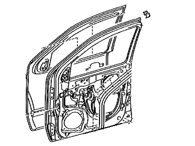 Toyota 67002-04170 Panel Sub-Assy,  Front Door,  LH