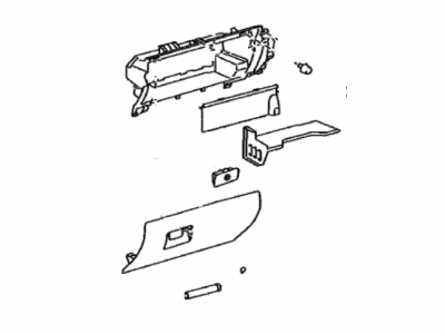 Toyota 55320-04020-C0 Panel Assy,  Instrument,  Lower