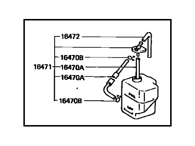 Toyota 16470-74060 Tank Assembly, Radiator Reserve