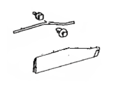 Toyota 75078-42040 Moulding Sub-Assy,  Rear Door Outside Lower LH