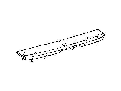 Toyota 76085-47900 Spoiler Sub-Assy,  Rear