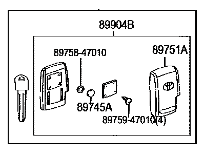 Toyota 89994-47061 Transmitter,  Electrical Key