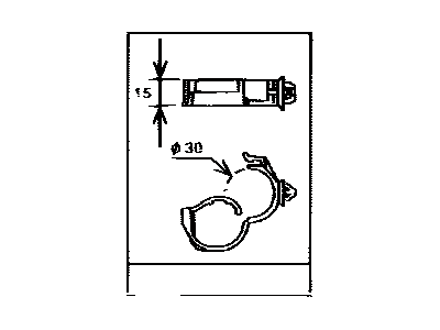 Toyota 82711-3F040 Clamp, Wiring HARNES