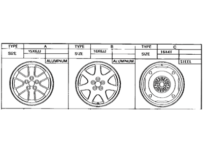 Toyota 42611-47070 Wheel,  Disc