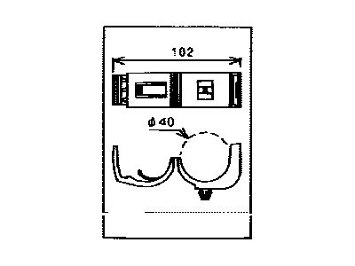 Toyota 82711-35690 Clamp, Wiring HARNES