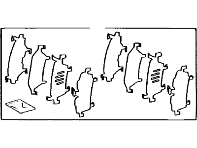 Toyota 04945-20210 Shim Kit,  Anti Squeal,  Front