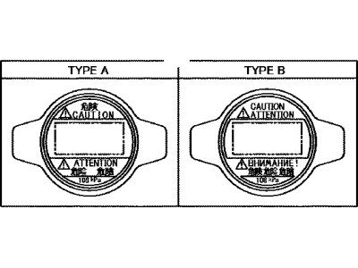 Toyota 16401-31520 Cap Sub-Assy,  Water Filler