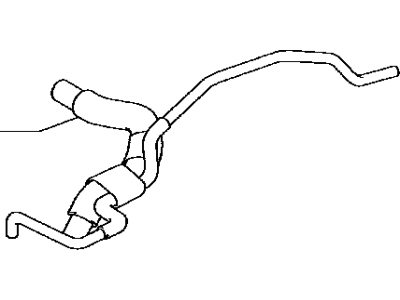 Toyota 23820-31020 Hose Assembly, Fuel Vapor Feed